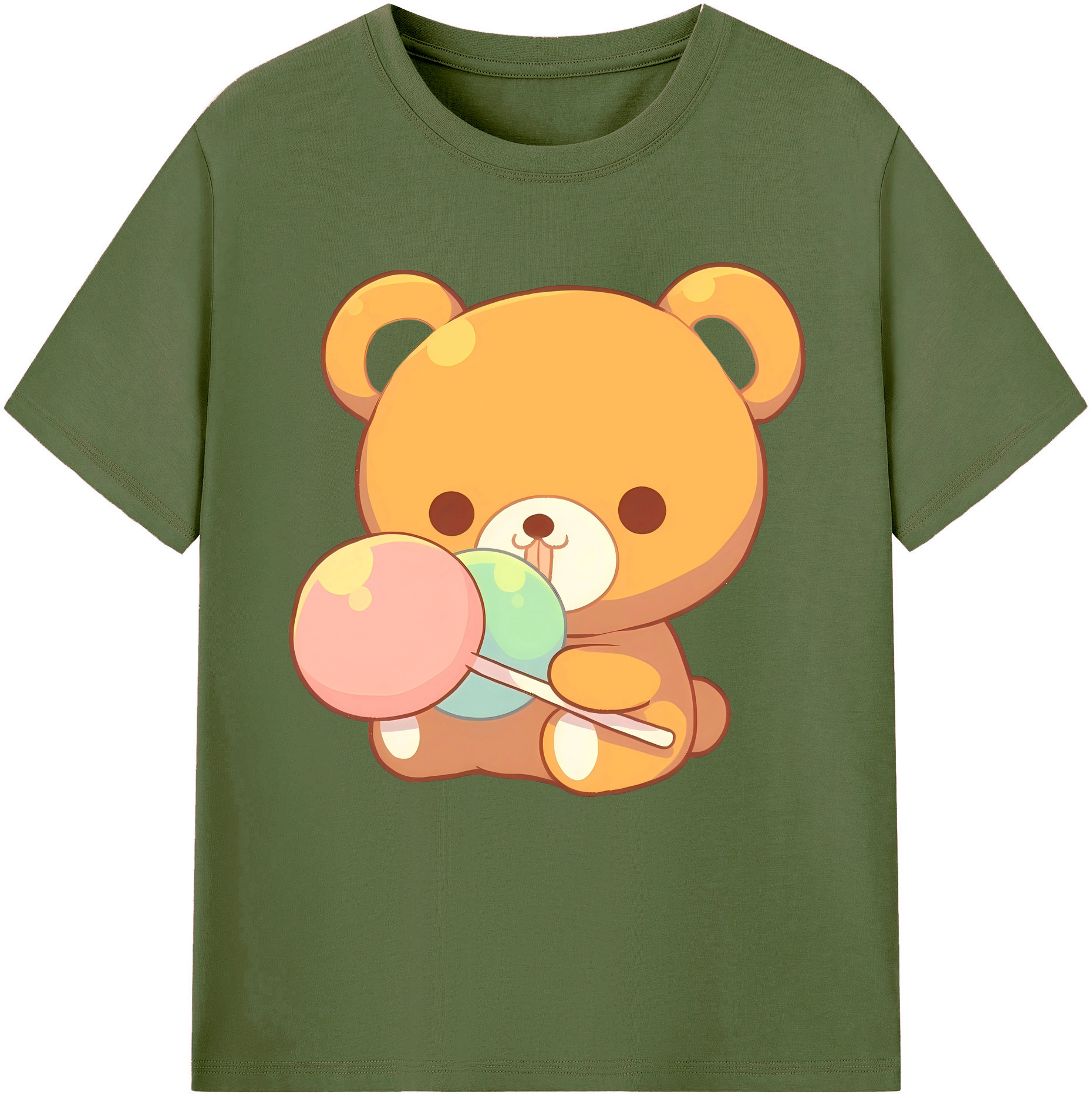 （画像用） リラックマ リラックマ キイロイトリ Rilakkuma Korilakkuma Kiiroitori 綿100％半袖Tシャツ（フロントプリント）